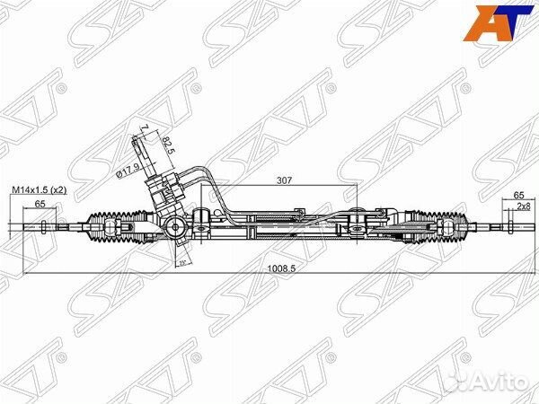 Рейка рулевая renault sandero stepway