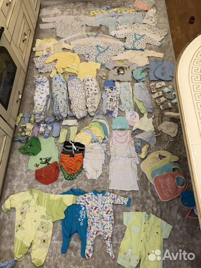 Детские вещи пакетом от 0 до года