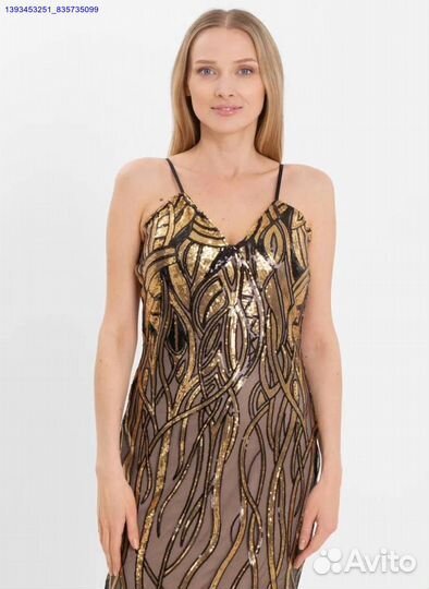 Новогоднее платье с пайетками (Арт.19066)