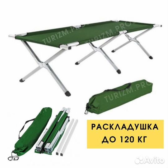 Раскладушка туристическая
