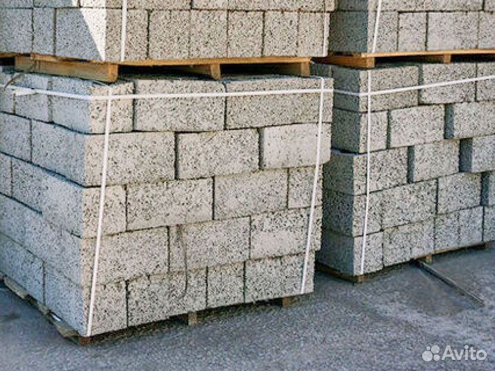 Керамзитобетонный блок 4-хпустотный / Шлакоблок