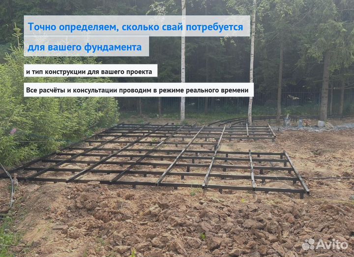 Установка Винтовых сваи