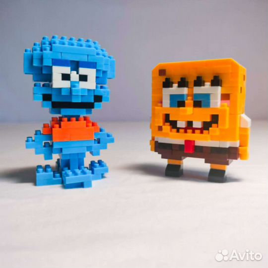 3D конструктор, персонажи вселенной Губка Боб