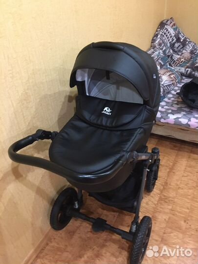Коляска 2 в 1 эко кожа