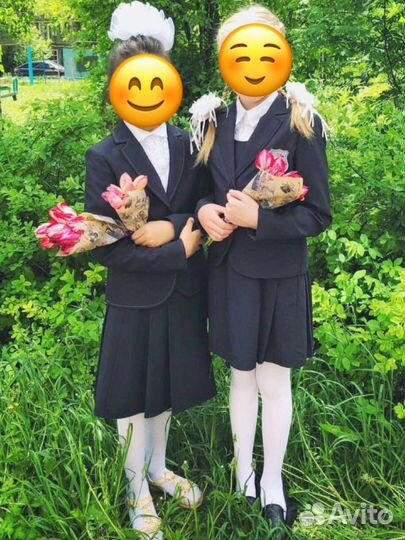 Костюм школьный (сарафан + пиджак) 122-128