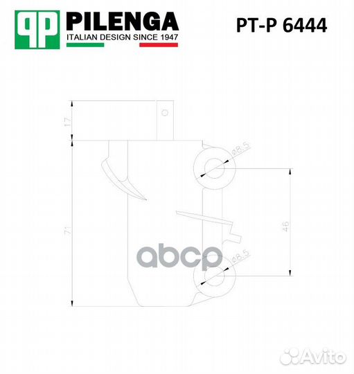 Натяжитель ремня грм PT-P 6444 pilenga