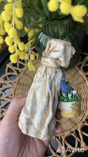 Ватная елочная игрушка