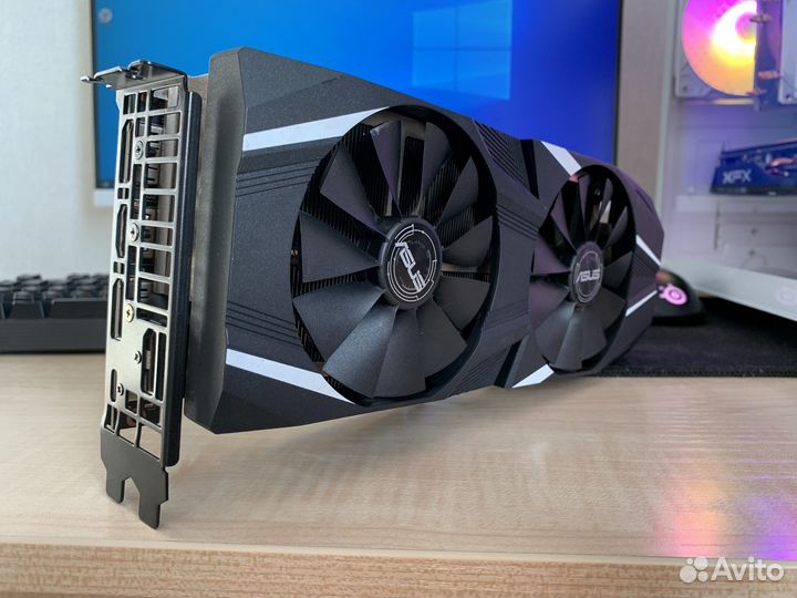 Видеокарта Nvidia asus RTX 2070 Dual 8gb +гарантия