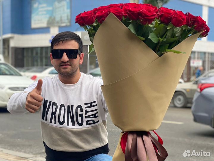 51 роза Букеты Цветы Розы 15 25 45 75 101