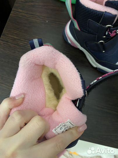 Ботинки зимние для девочки 22 размер