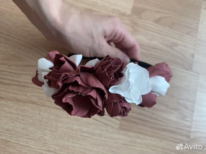 Ободок для волос ручной работы