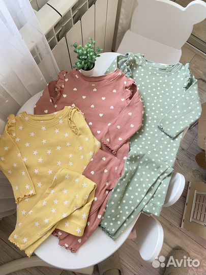 Фирменные вещи для девочки 80 86 next, hm, Zara