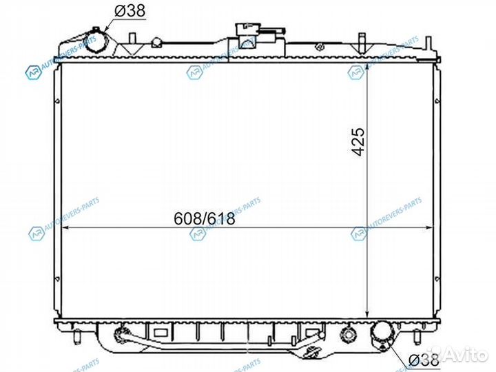 IS0005-V6 Радиатор isuzu bighorntrooperrodeoopel m