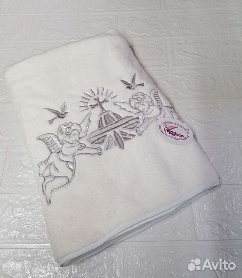 Полотенце крестильное с вышивкой