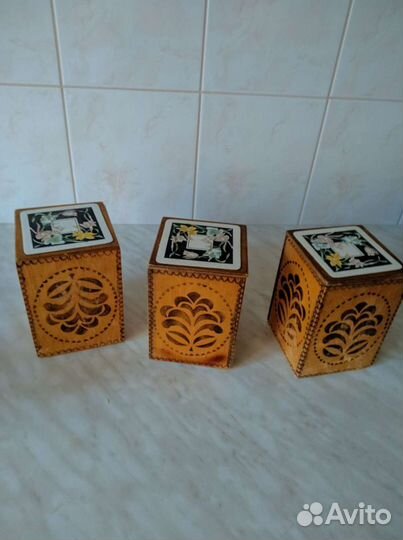 Солонка деревянные емкости