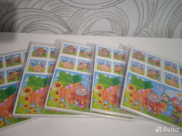 Детские пазлы - домино