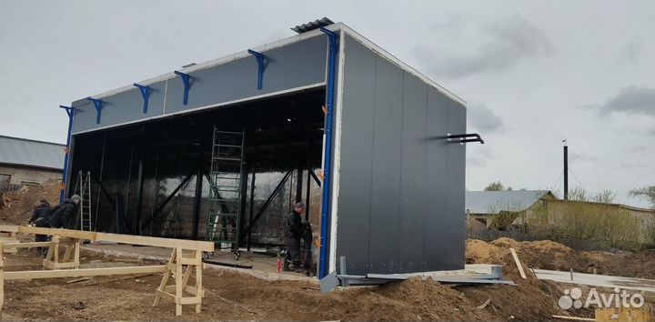 Сушильная камера древесины - 80 куб. загрузка