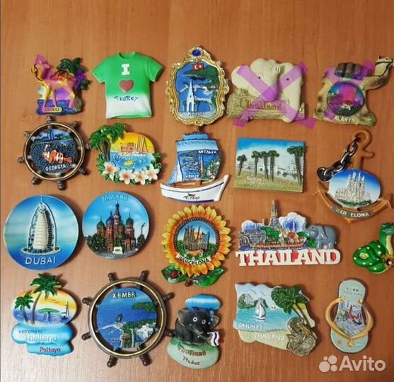 Магниты на холодильник из разных стран