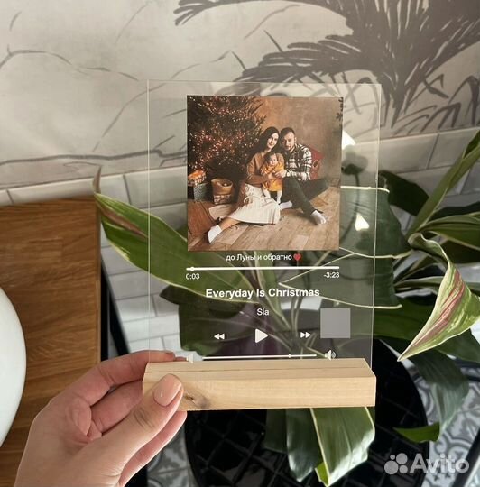 Оживающий подарок Музыка на стекле