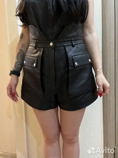 Кожаные шорты Philosophy di Lorenzo