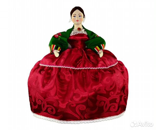 Ручная работа кукла на чайник Барыня подарок к чаю