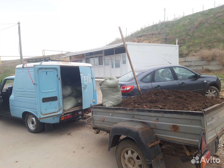 Навоз коровий, перегной,земля,в мешках,и россыпью