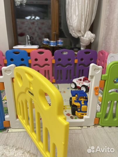 Пластиковый детский забор игровой манеж