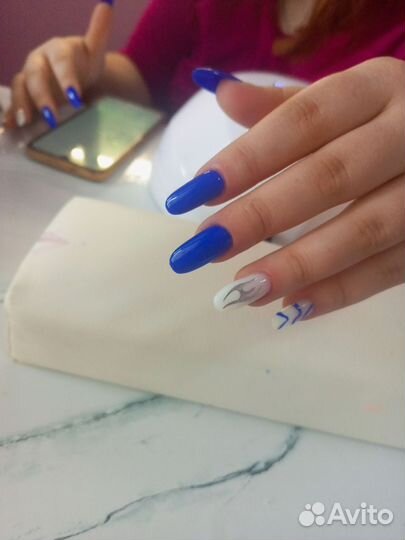 Маникюр наращивание ногтей
