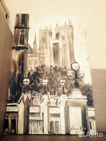 Масло холст Лондон Картина худ-к Ярослав Левченко