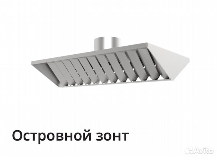 Зонт вытяжной для вентиляции - Ресторан Комплект