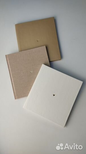 Блокнот в коже и ткани 18х21см