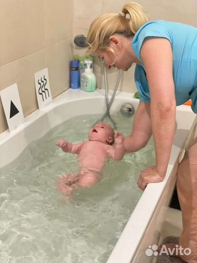 Грудничковое плавание на дому