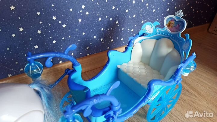 Лошадь с каретой, музыкальная игрушка для девочки