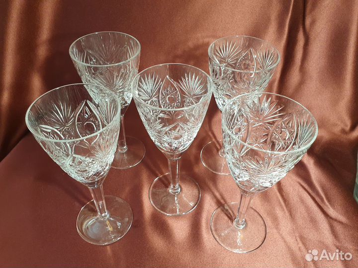 Фужеры хрусталь стекло времен СССР