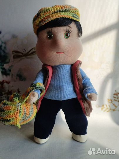 Кукла мальчик из текстиля