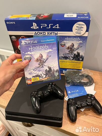 PS4 slim + 400 игр