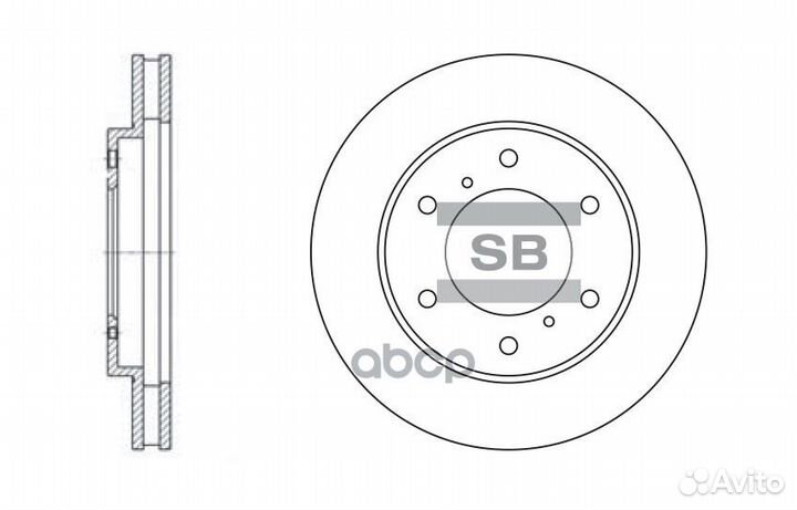 Диск тормозной mitsubishi L200 05/pajero sport