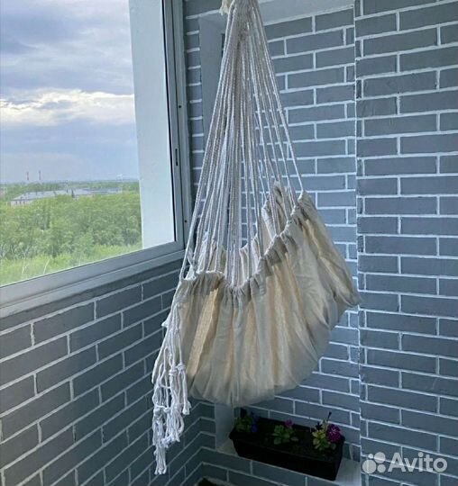 Подвесные садовые качели кресло гамак