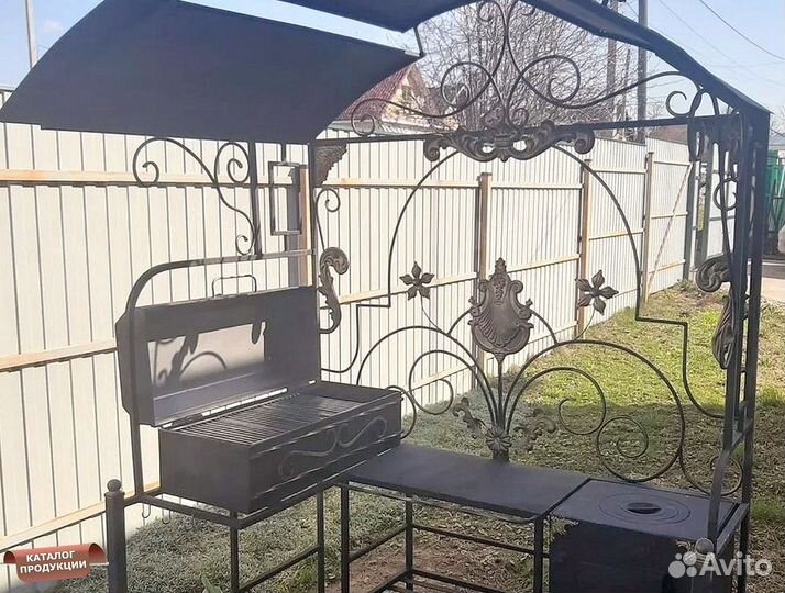 Мангал с крышей