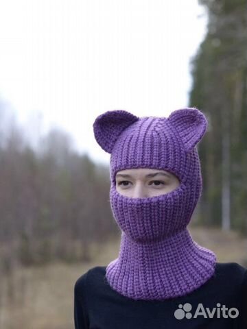 Шапка с ушками балаклава
