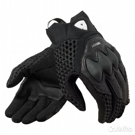 Motorradhandschuhe Rev'It Veloz Schwarz Черный