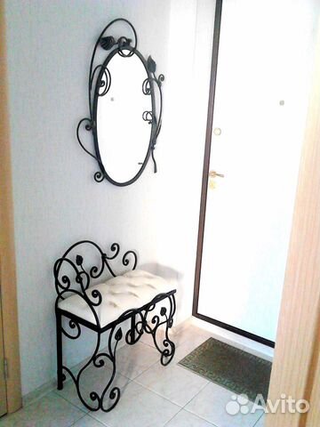 Обувница кованая + зеркало