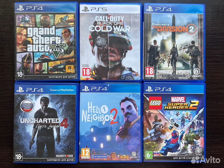 Игры на ps4/Gta 5/hello neighbor 2/ Call of duty