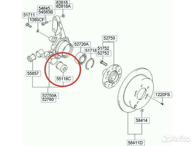 Сайлентблок Sportage Lacetti Gentra