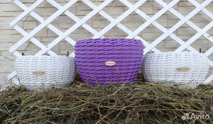 Кашпо из ротанга