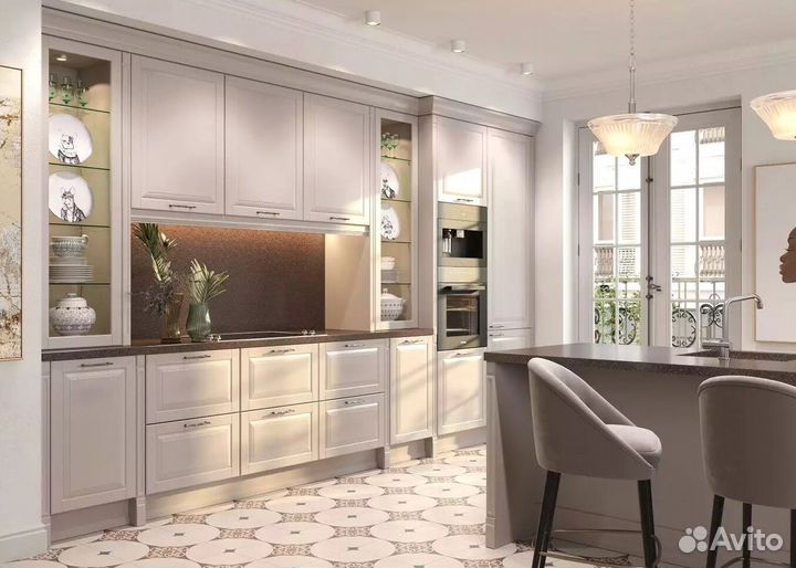 Кухня под потолок