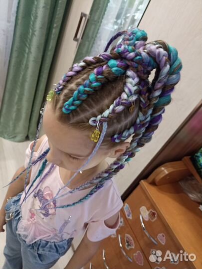 Плетение кос с канекалоном и без