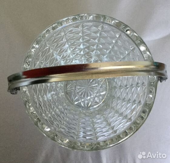 Ваза (ведро для льда) стекло хрусталь Винтаж СССР