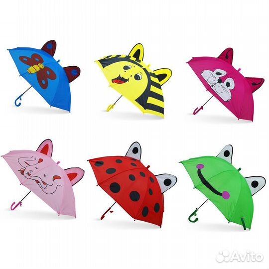 Зонт с ушками 45см, ткань