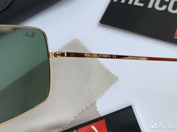 Очки ray ban square зеленые